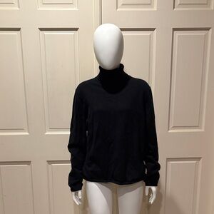 Talbots Black Turtleneck Sweater